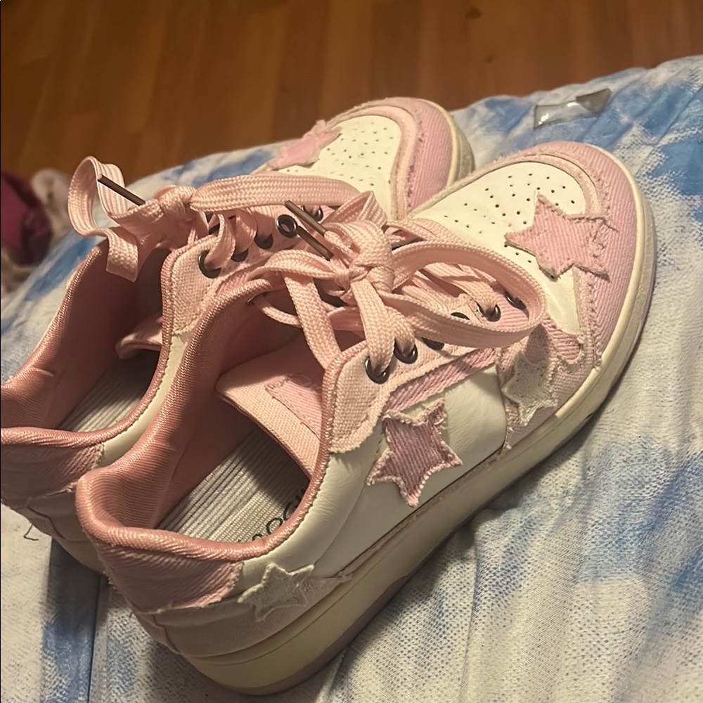 Pink sneakers